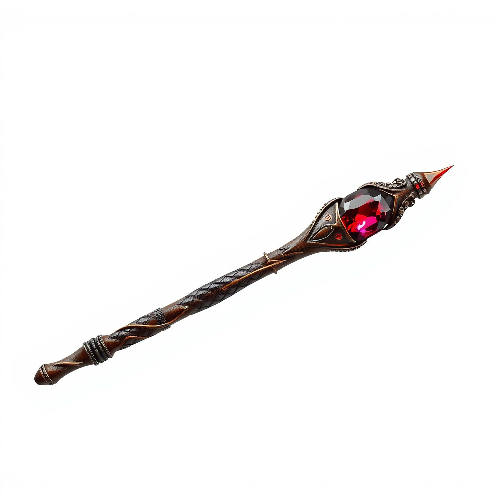 Enchanted Ruby DragonScale Staff model pack Low-poly 3D model_4