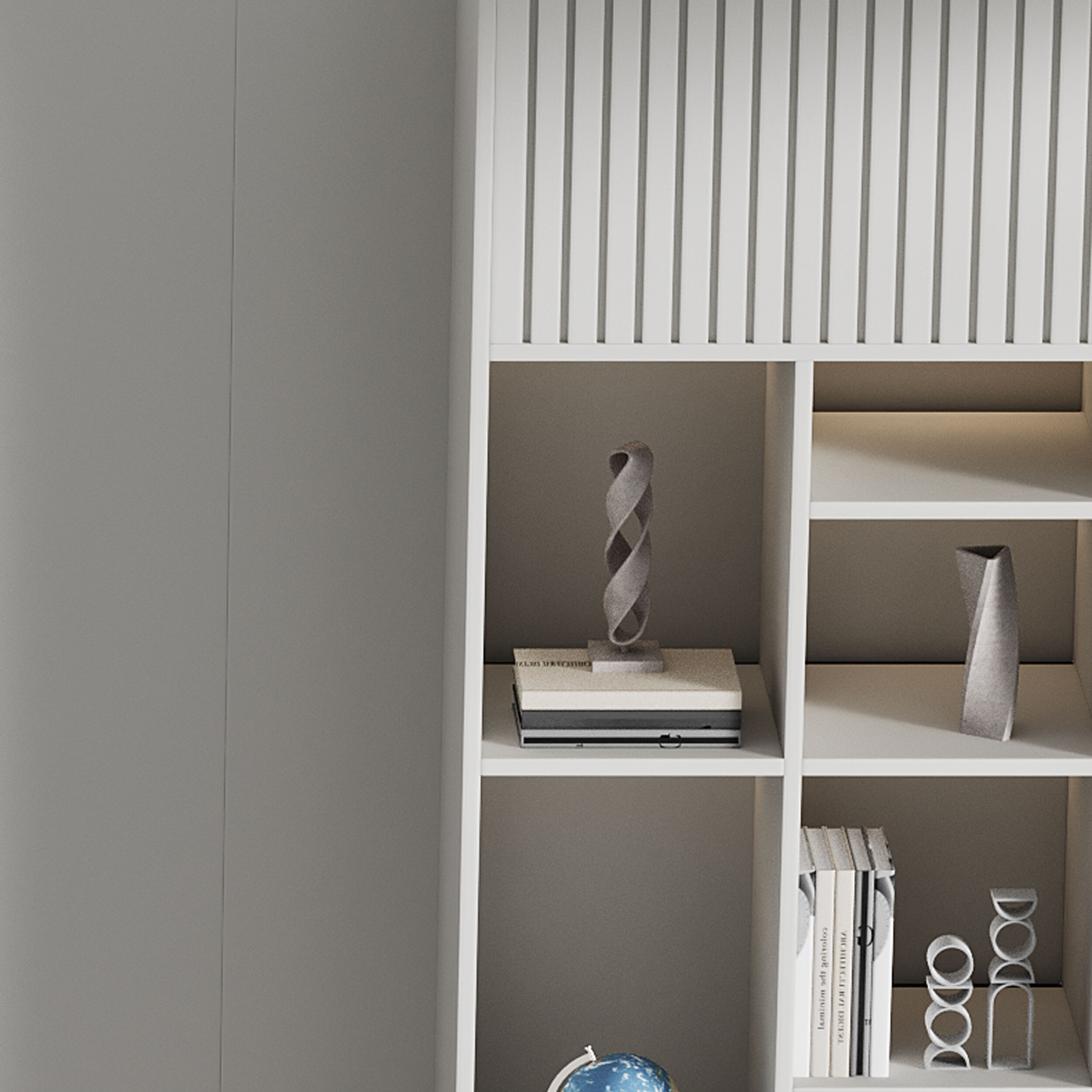 Modern TV Wall 013 3D model_5