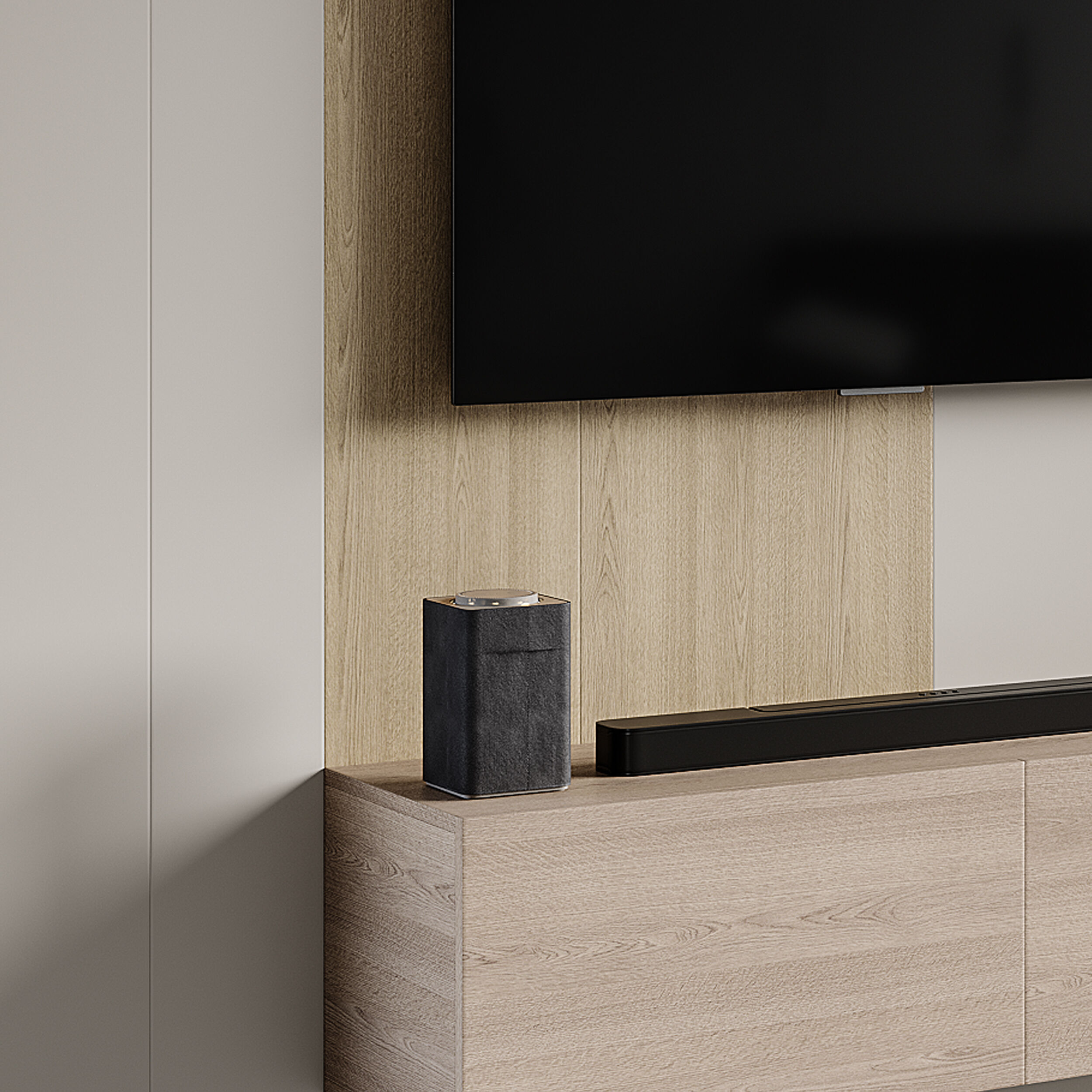 Modern TV Wall 013 3D model_6