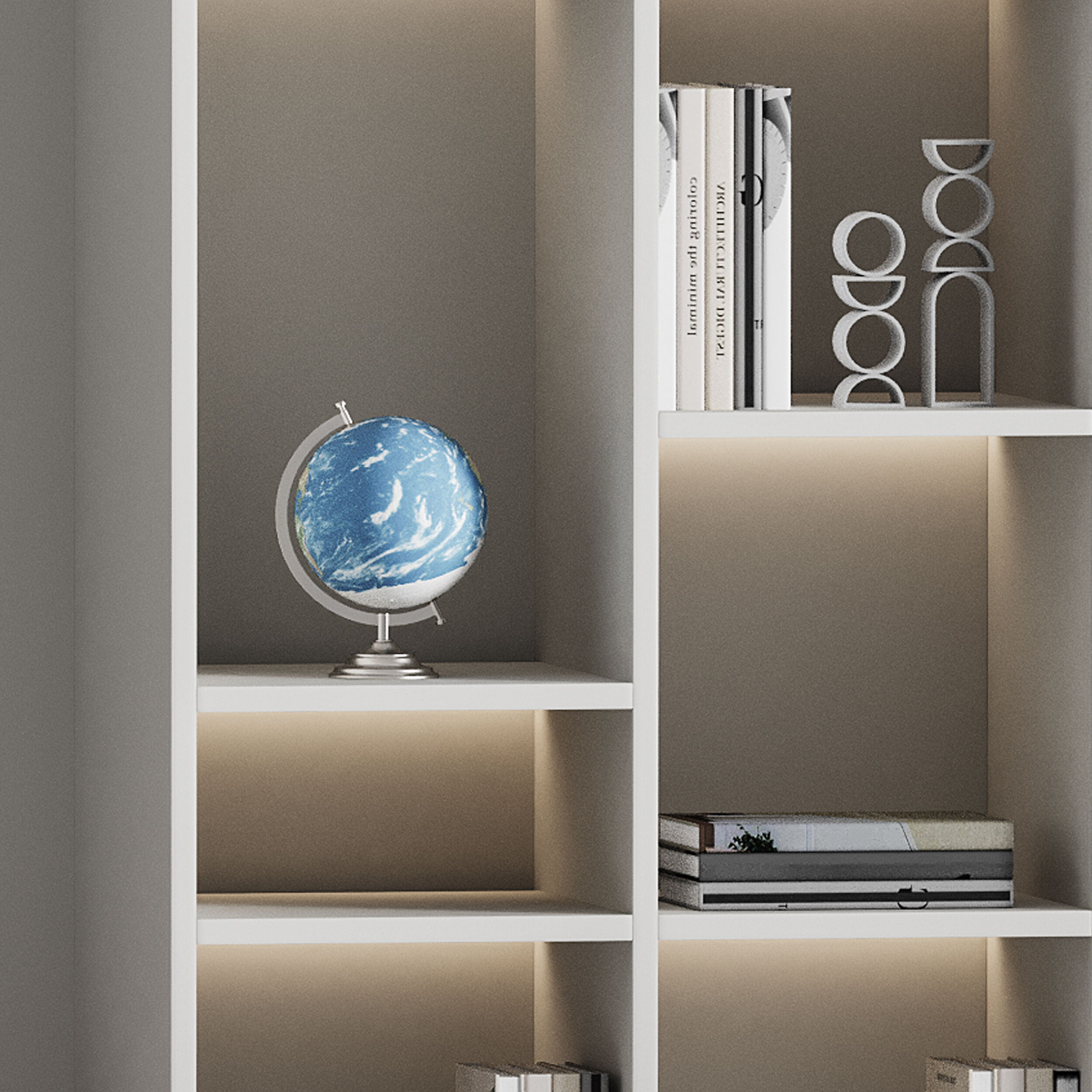 Modern TV Wall 013 3D model_9