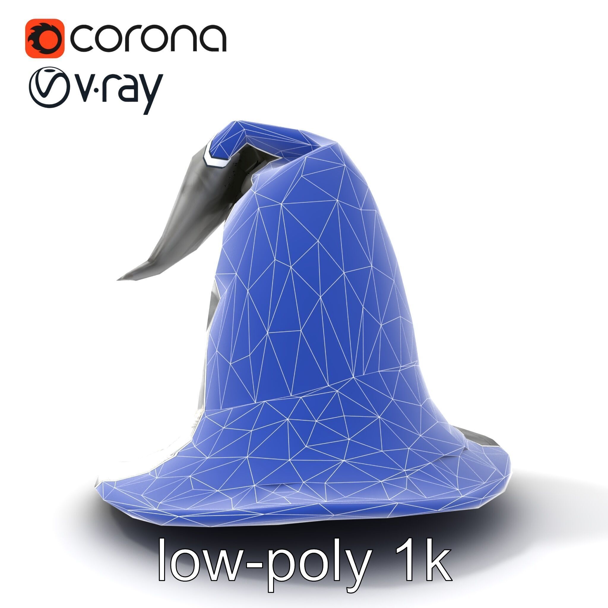 Mystic Wizards Hat with Enchanted Runes model pack Low-poly 3D model_31