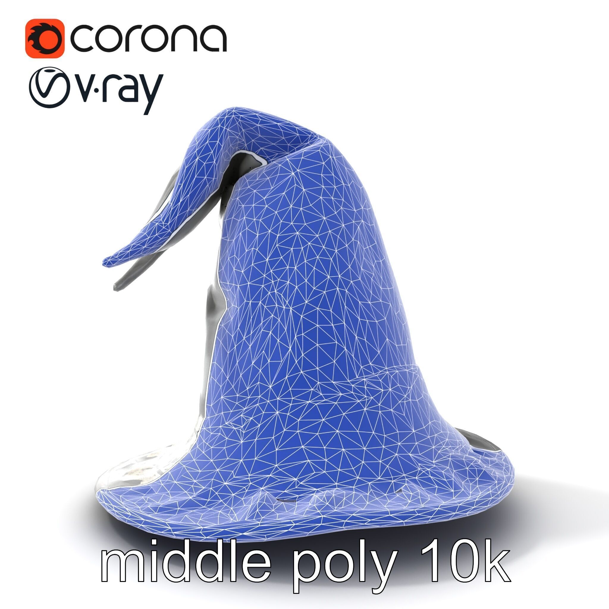 Mystic Wizards Hat with Enchanted Runes model pack Low-poly 3D model_20