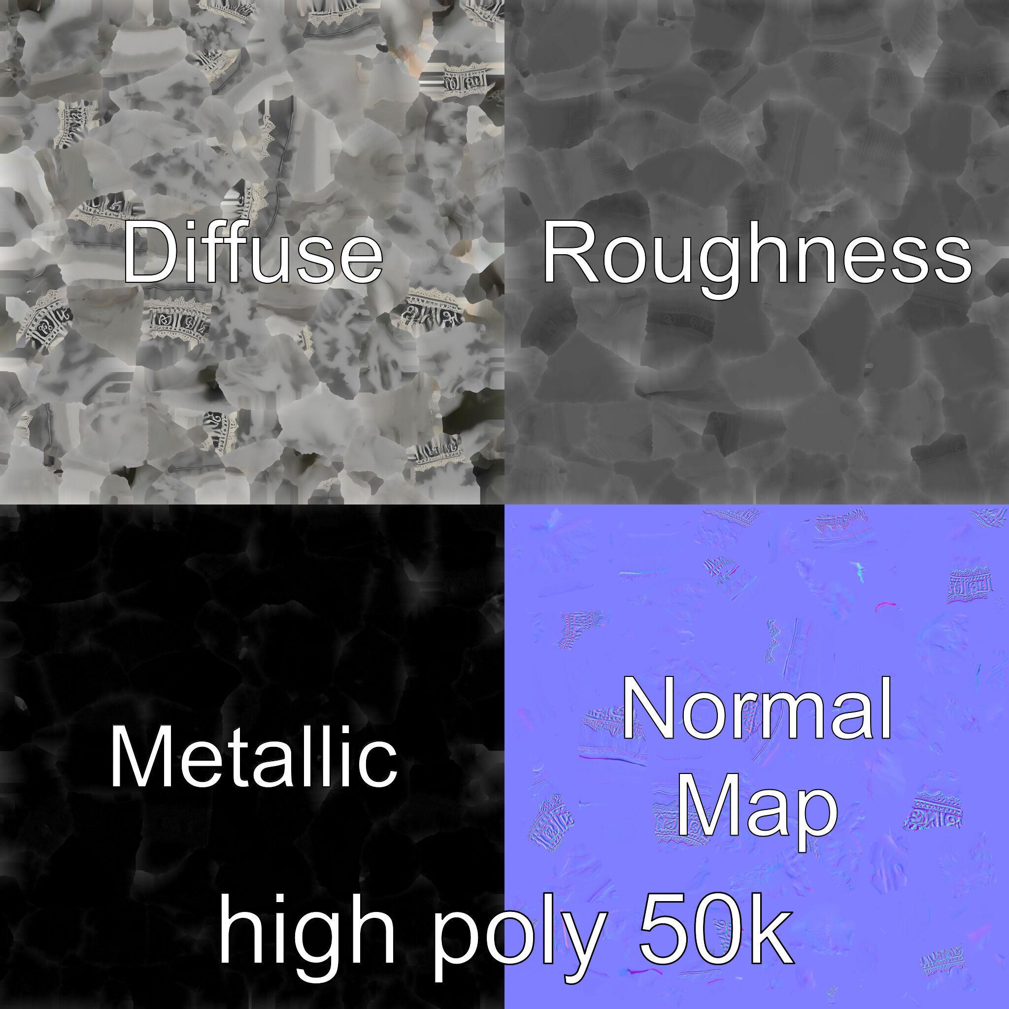 Mystic Wizards Hat with Enchanted Runes model pack Low-poly 3D model_3