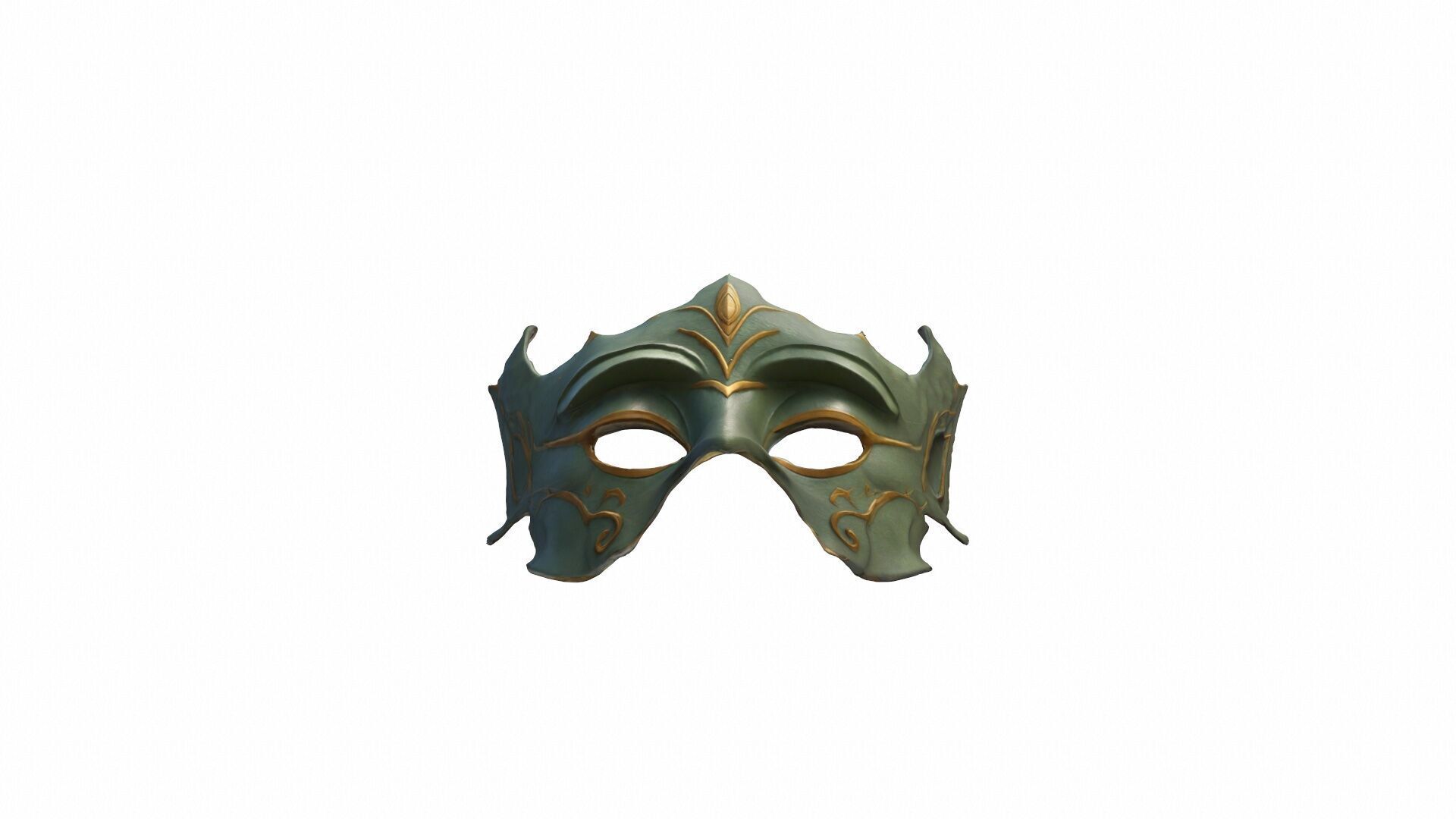  3d Render An Elven Mask Is A Carefully Constructed 3D model_5