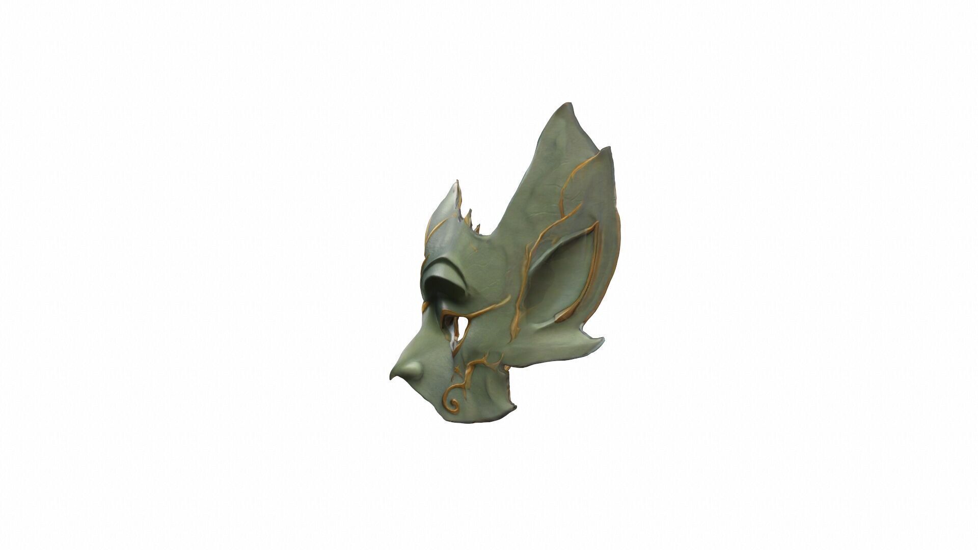  3d Render An Elven Mask Is A Carefully Constructed 3D model_2