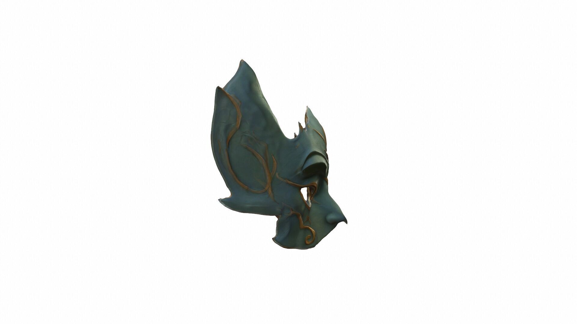  3d Render An Elven Mask Is A Carefully Constructed 3D model_4
