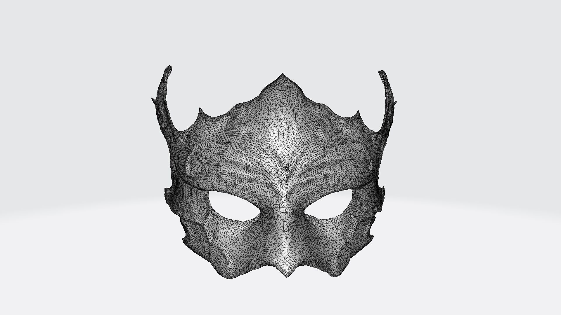  3d Render An Elven Mask Is A Carefully Constructed 3D model_7