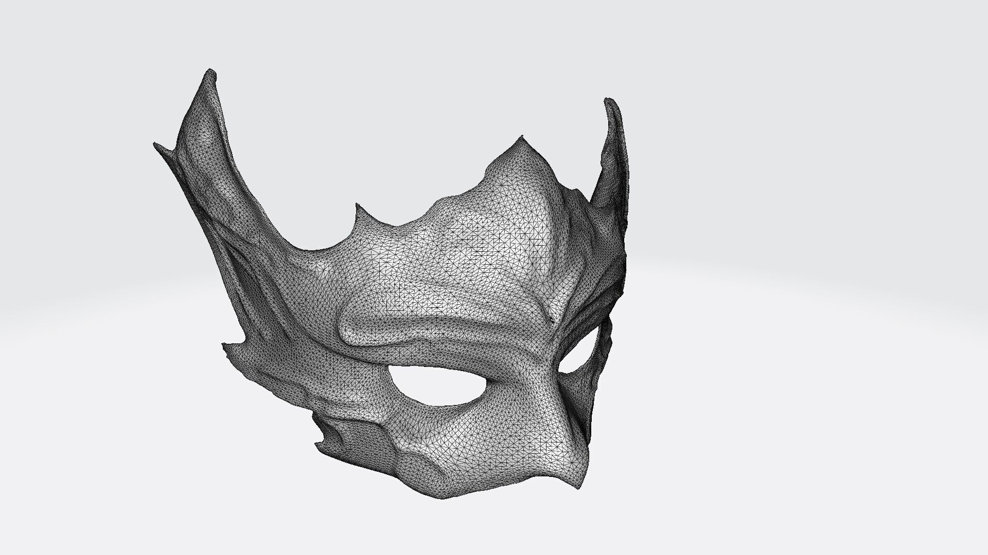  3d Render An Elven Mask Is A Carefully Constructed 3D model_6