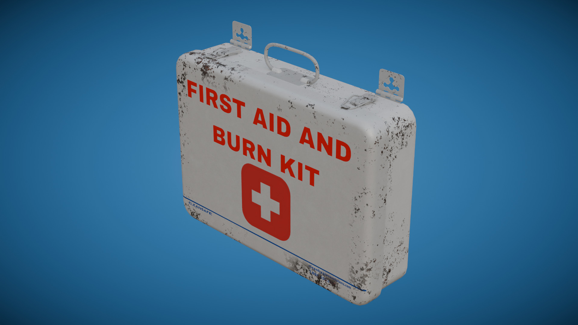 First Aid Box Low-poly 3D model_1