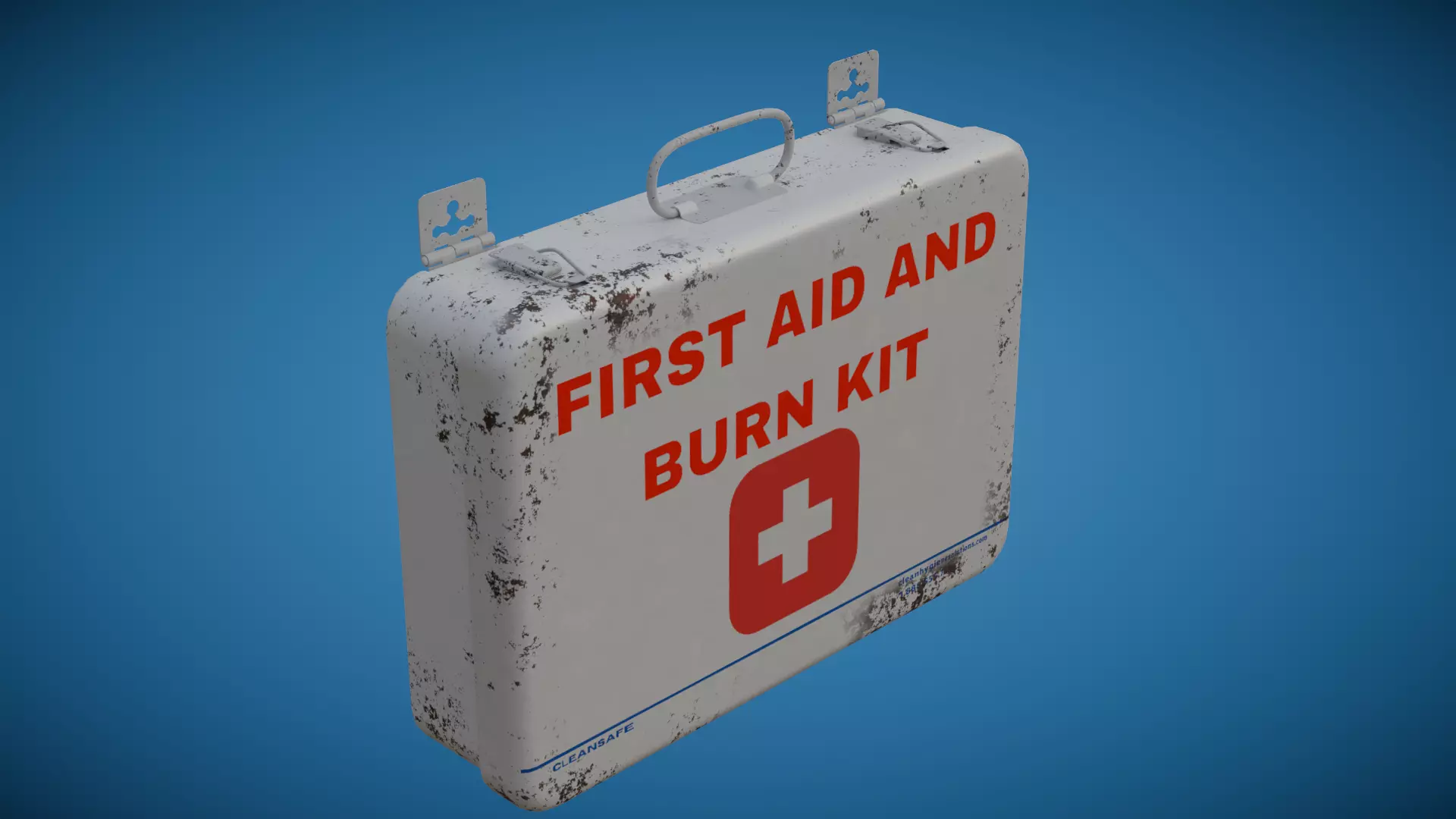 First Aid Box Low-poly 3D model_0