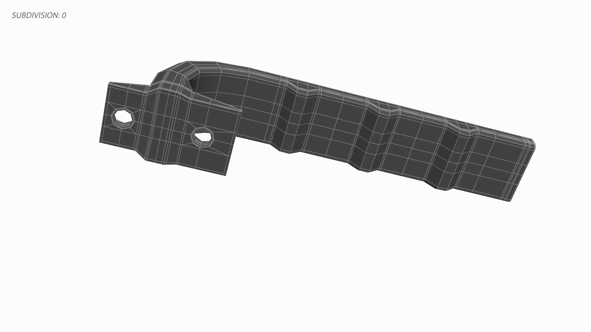 Ergonomic GripMaster Handle Low-poly 3D model_9
