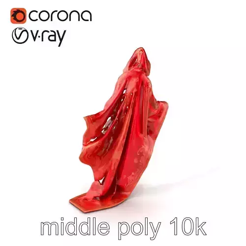 Crimson Magical Cloak model pack