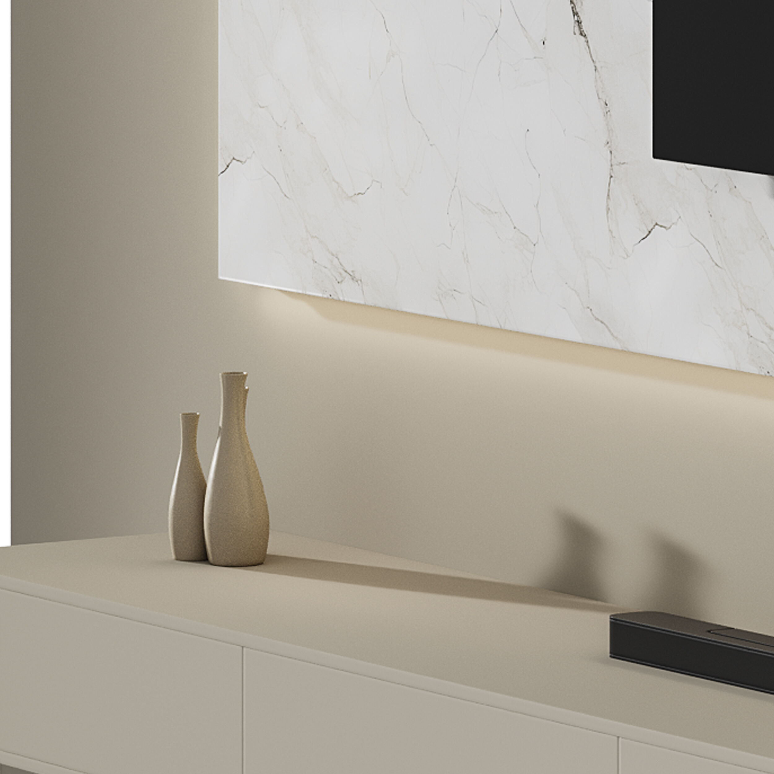 Modern TV Wall 014 3D model_6