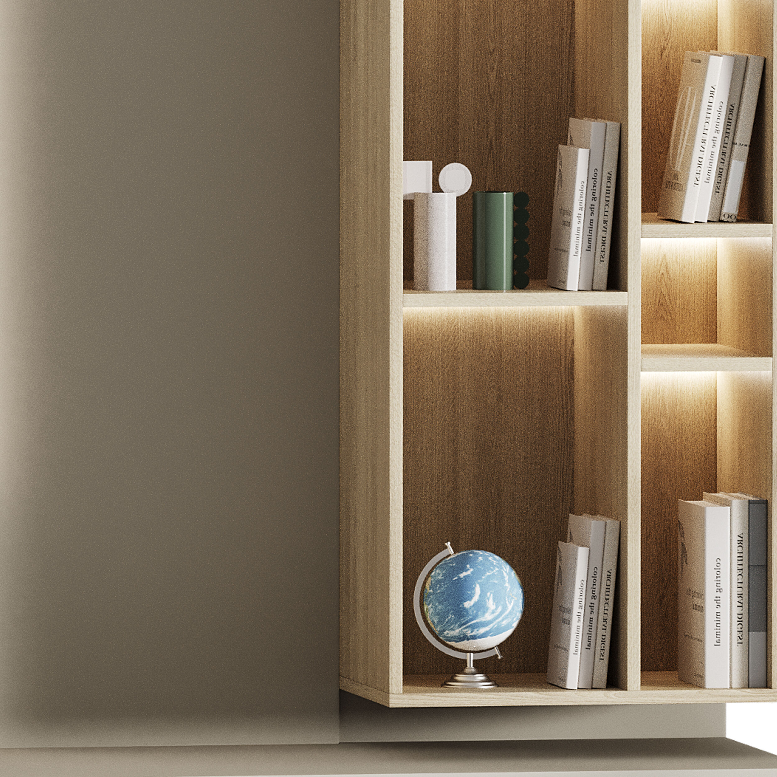 Modern TV Wall 014 3D model_12