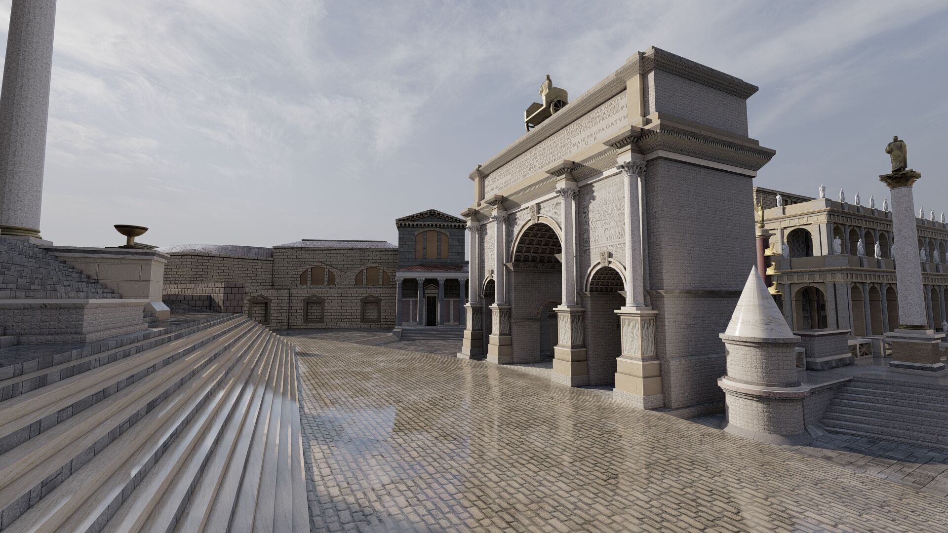 Roman forum 3D model_8
