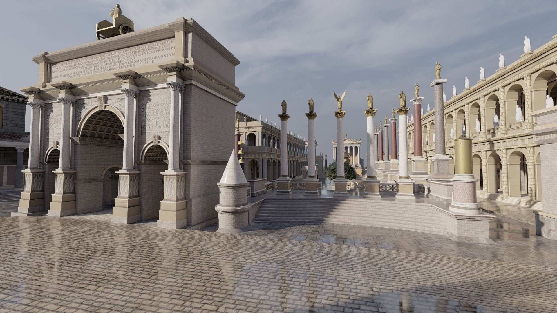 Roman forum 3D model_7