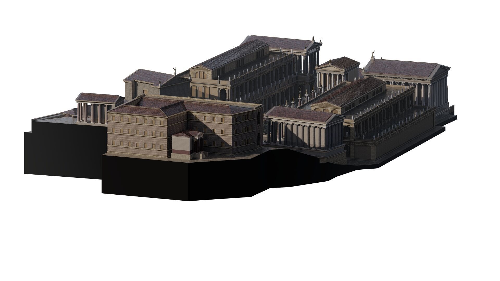 Roman forum 3D model_3
