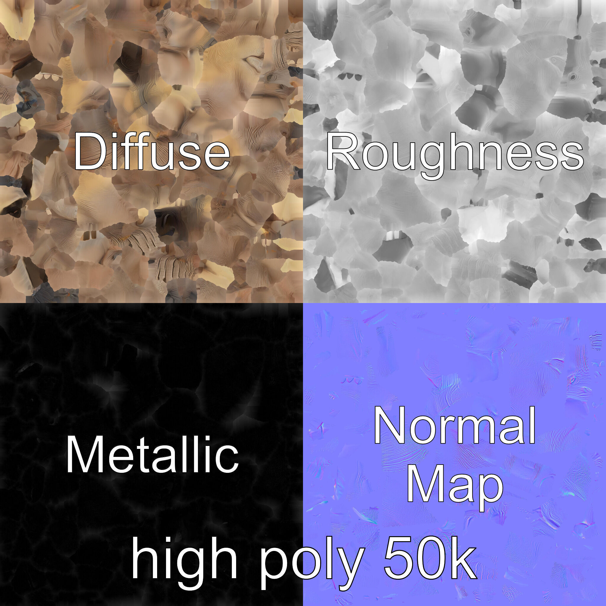 Elder Elephant Model Pack with Detailed Wrinkles Low-poly 3D model_3