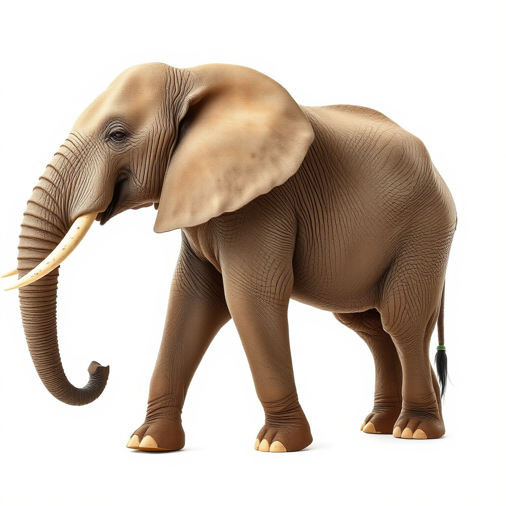 Elephant with Natural Scratches D model pack Low-poly 3D model_4