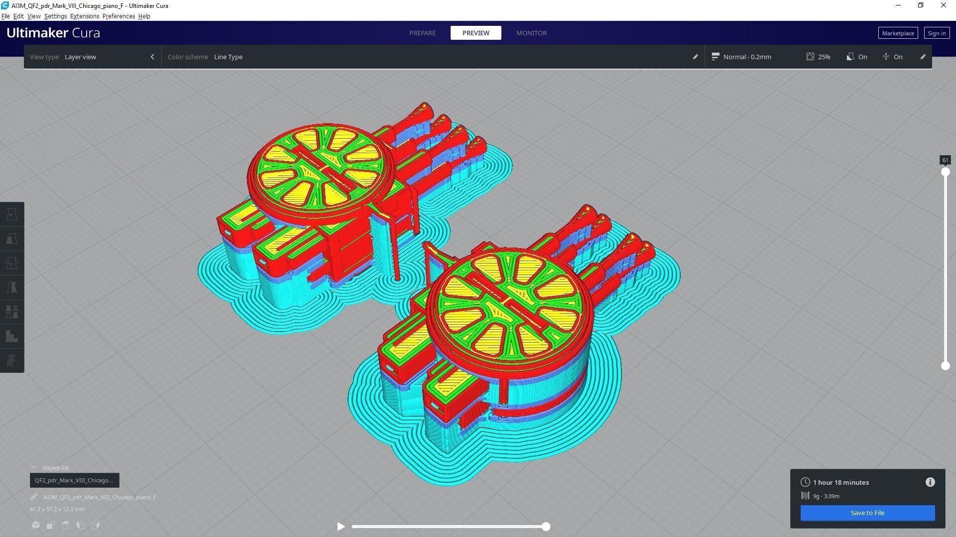 QF2 Mark VIII Chicago piano - Commercial license - 1-72 scale 3D print model_10
