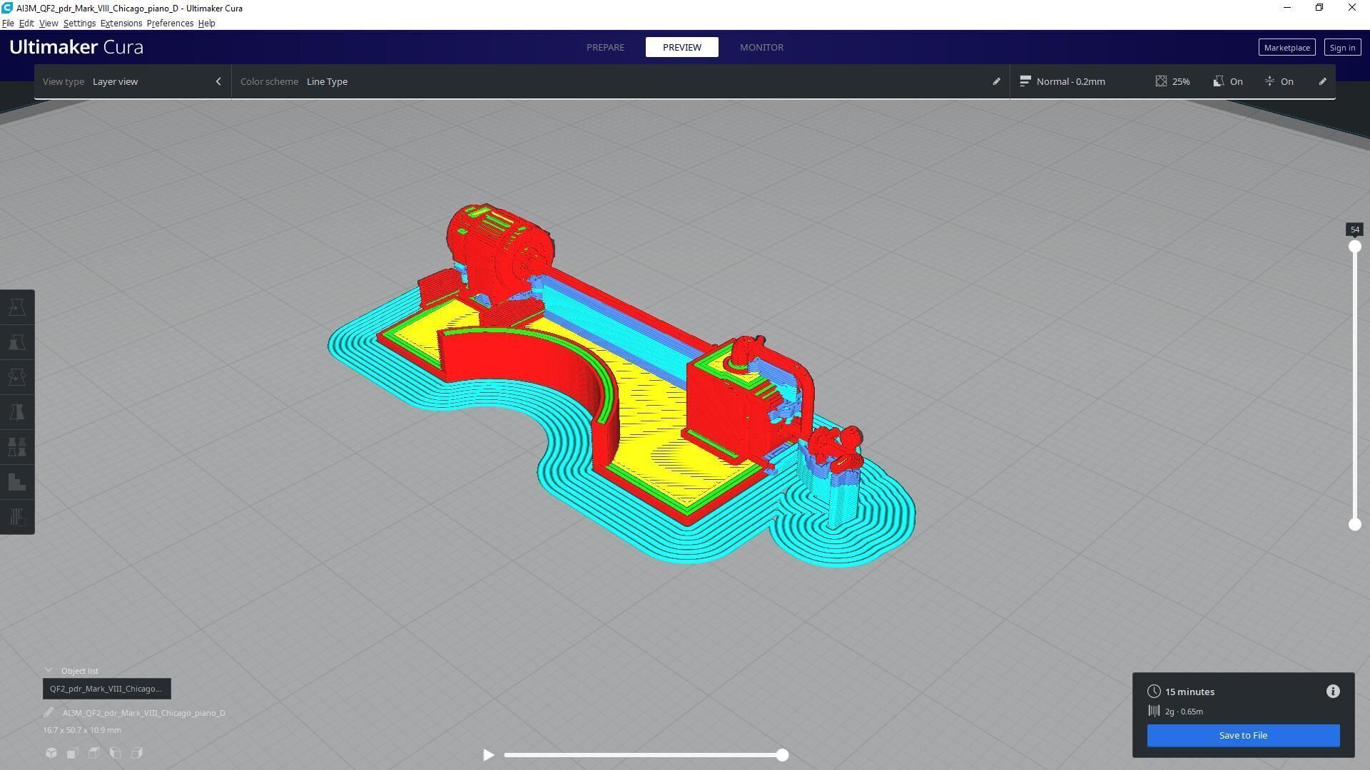 QF2 Mark VIII Chicago piano - Commercial license - 1-72 scale 3D print model_8
