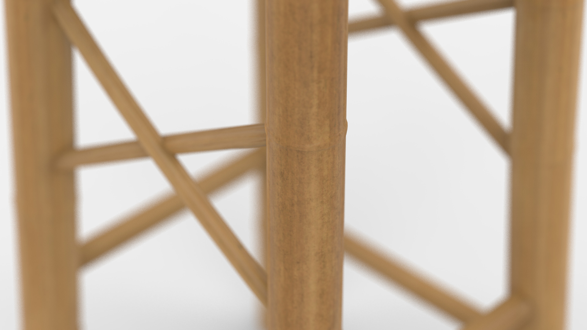 Bamboo Stool 3D model_5