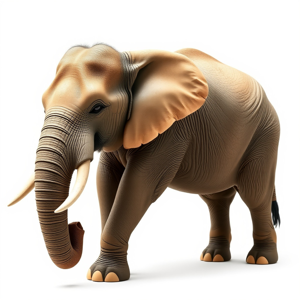 Asian Elephant High Detail Model Pack Low-poly 3D model_4