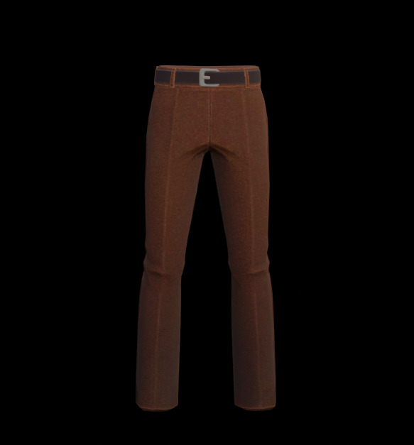 Sweater dress model elderly man Stylised lowpoly Low-poly 3D model_4