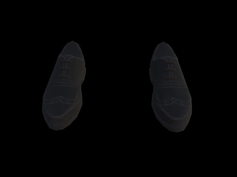 Sweater dress model elderly man Stylised lowpoly Low-poly 3D model_5