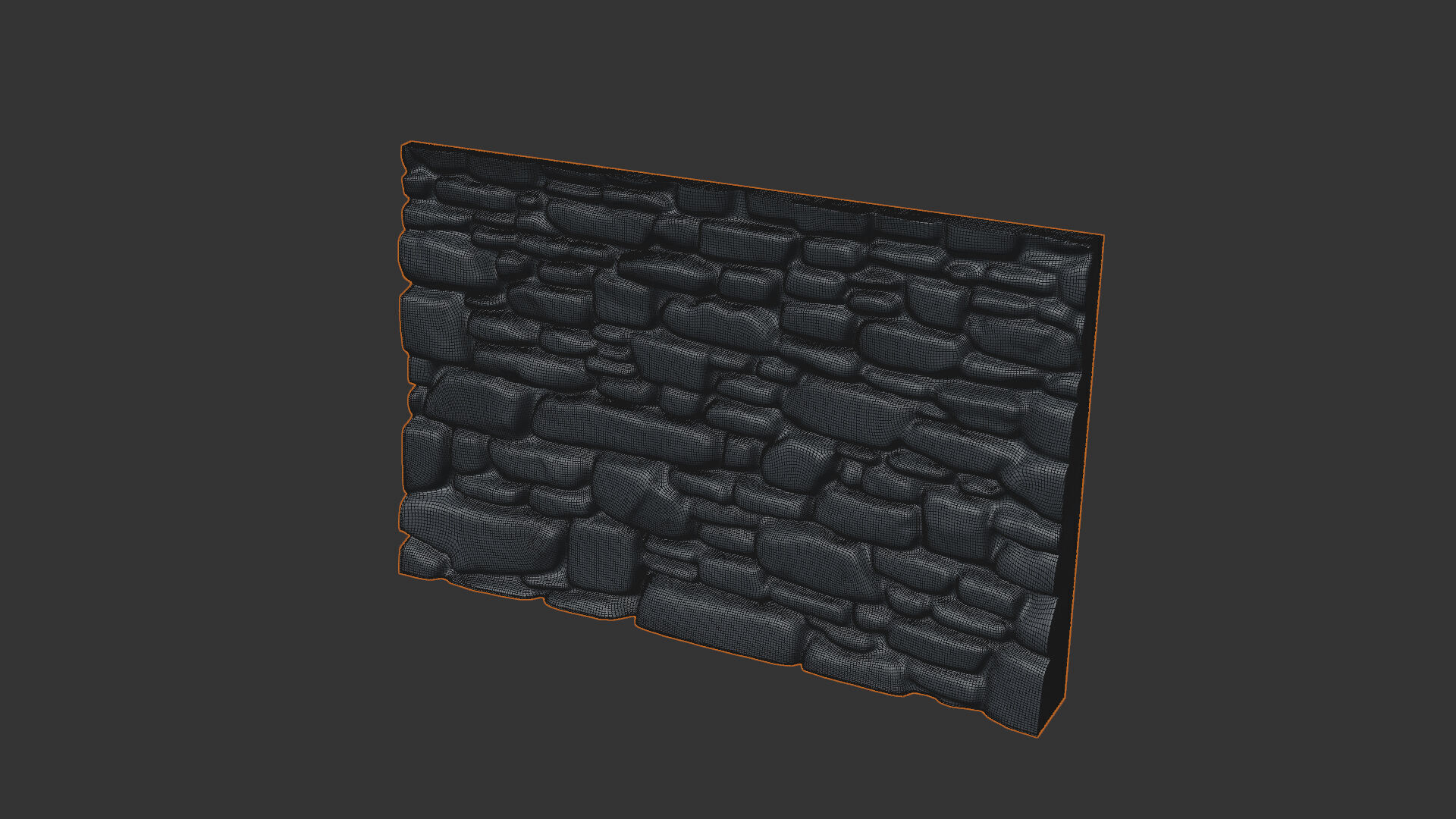 Stone wall 24 3D model_5