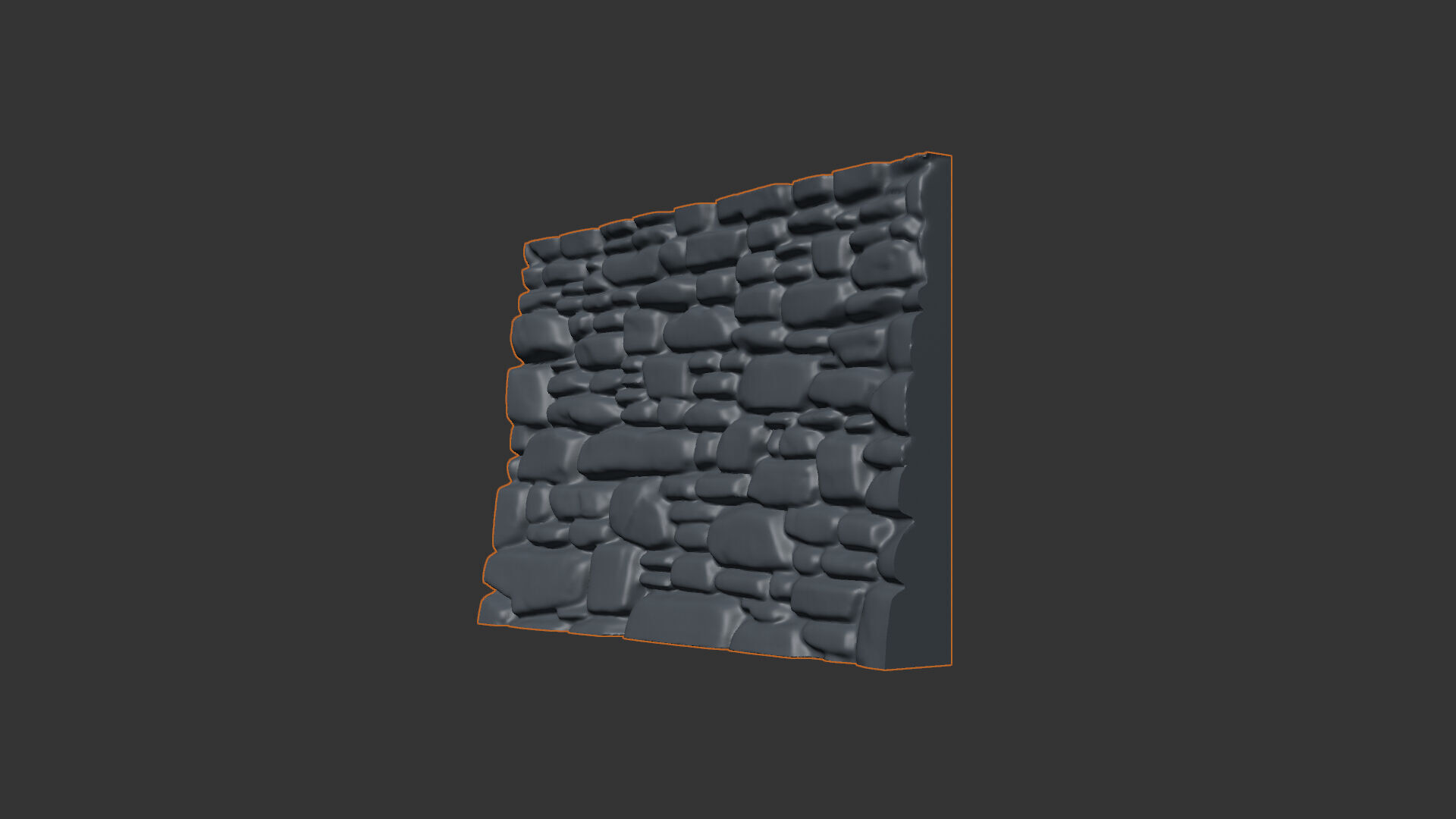 Stone wall 24 3D model_1