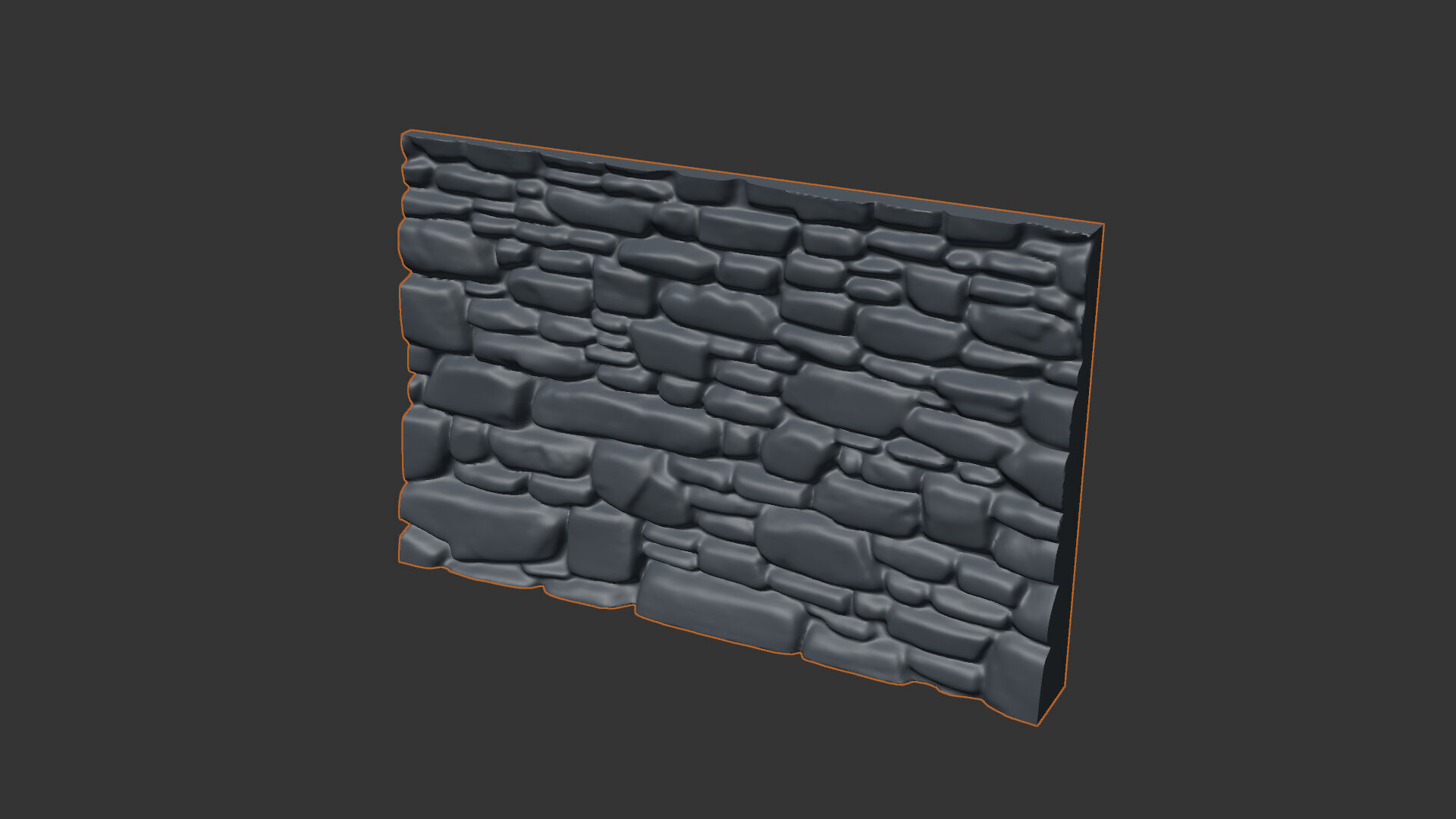 Stone wall 24 3D model_4