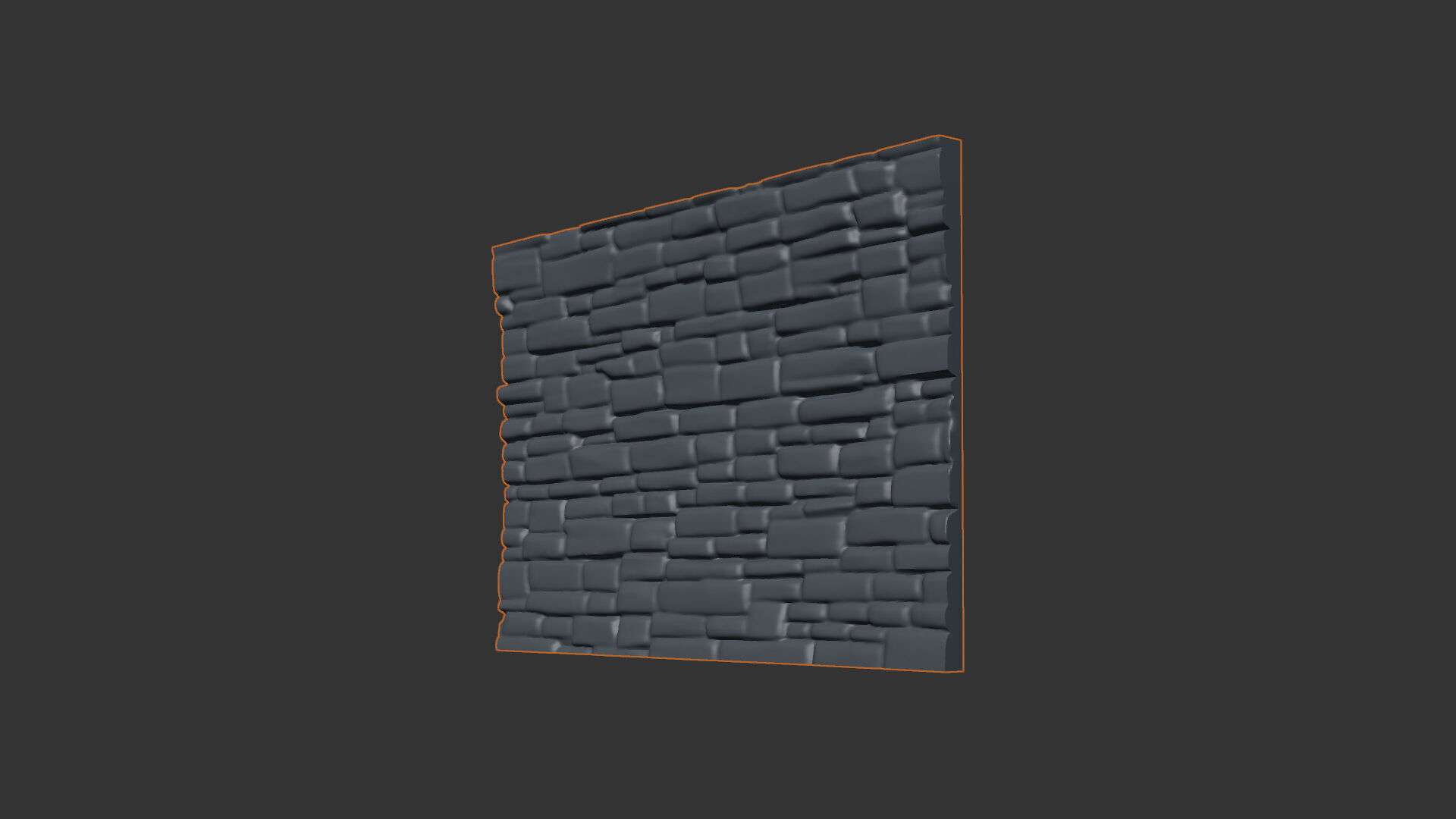 Stone wall 23 3D model_1