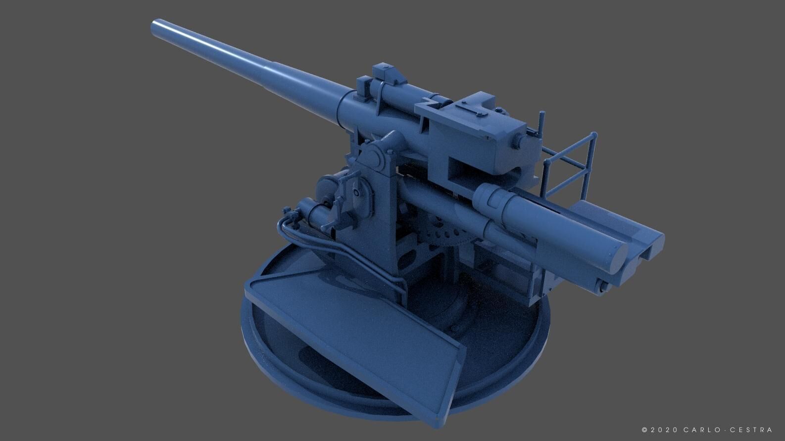 QF4-7inch Mark VIII - Commercial license - 1-72 scale 3D print model_2