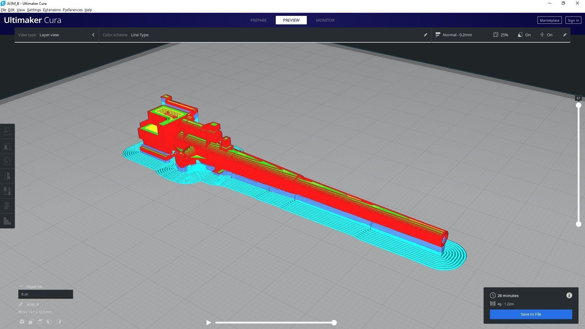 QF4-7inch Mark VIII - Commercial license - 1-72 scale 3D print model_12