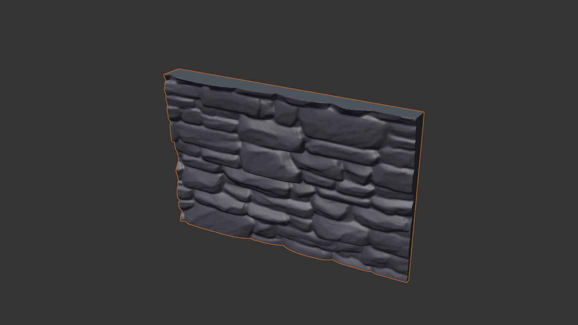Stone wall 21 3D model_4