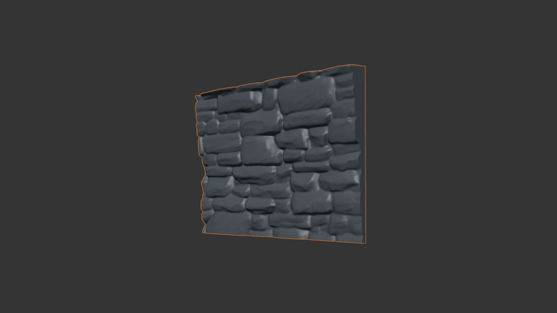 Stone wall 21 3D model_1