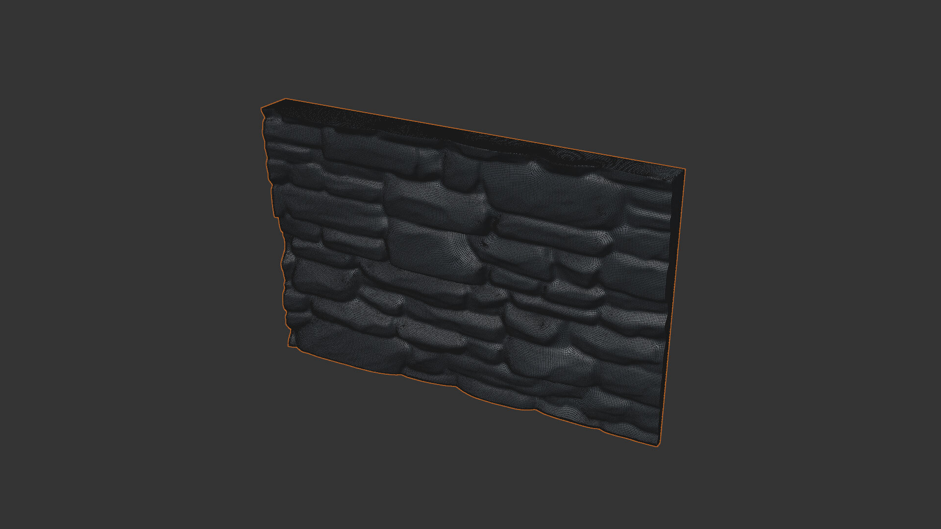 Stone wall 21 3D model_5