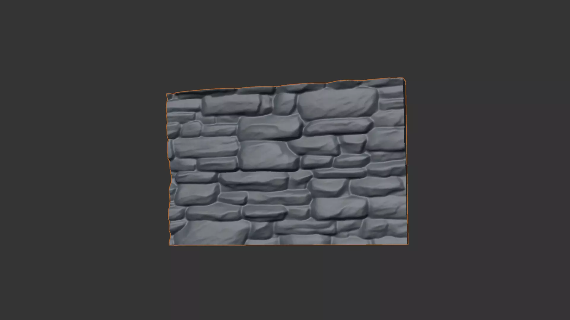 Stone wall 21 3D model_0