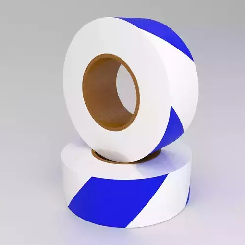blue Barricade Tape 3D model