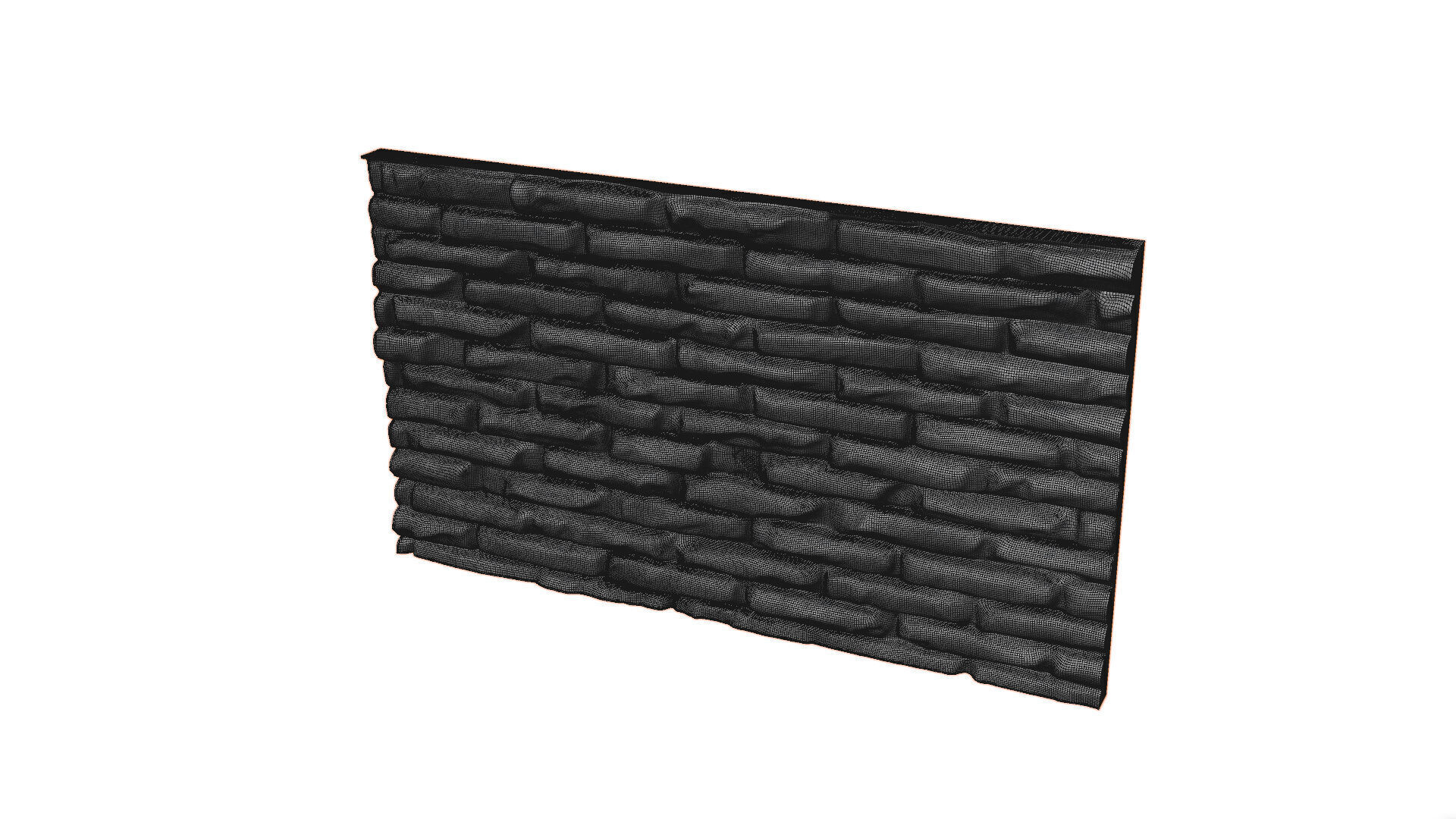 Stone wall 16 3D model_5