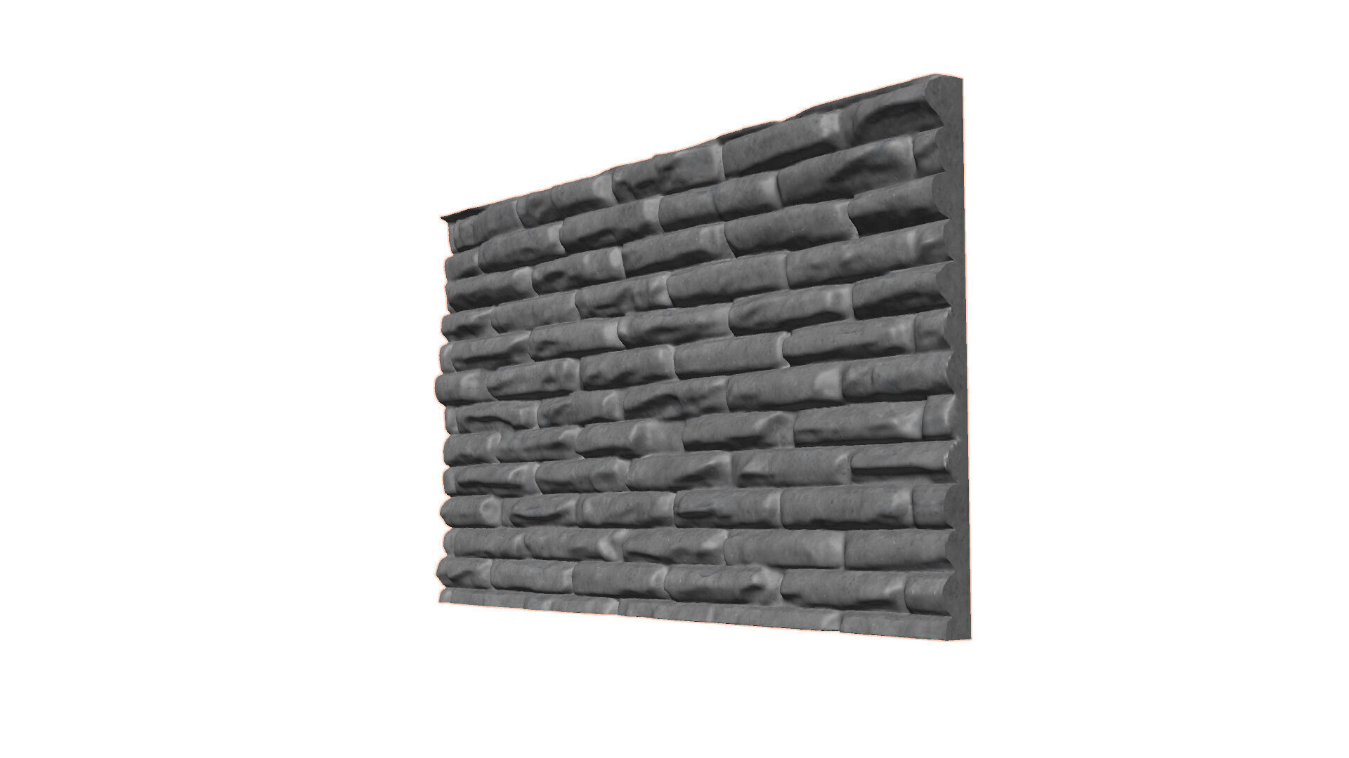 Stone wall 16 3D model_1