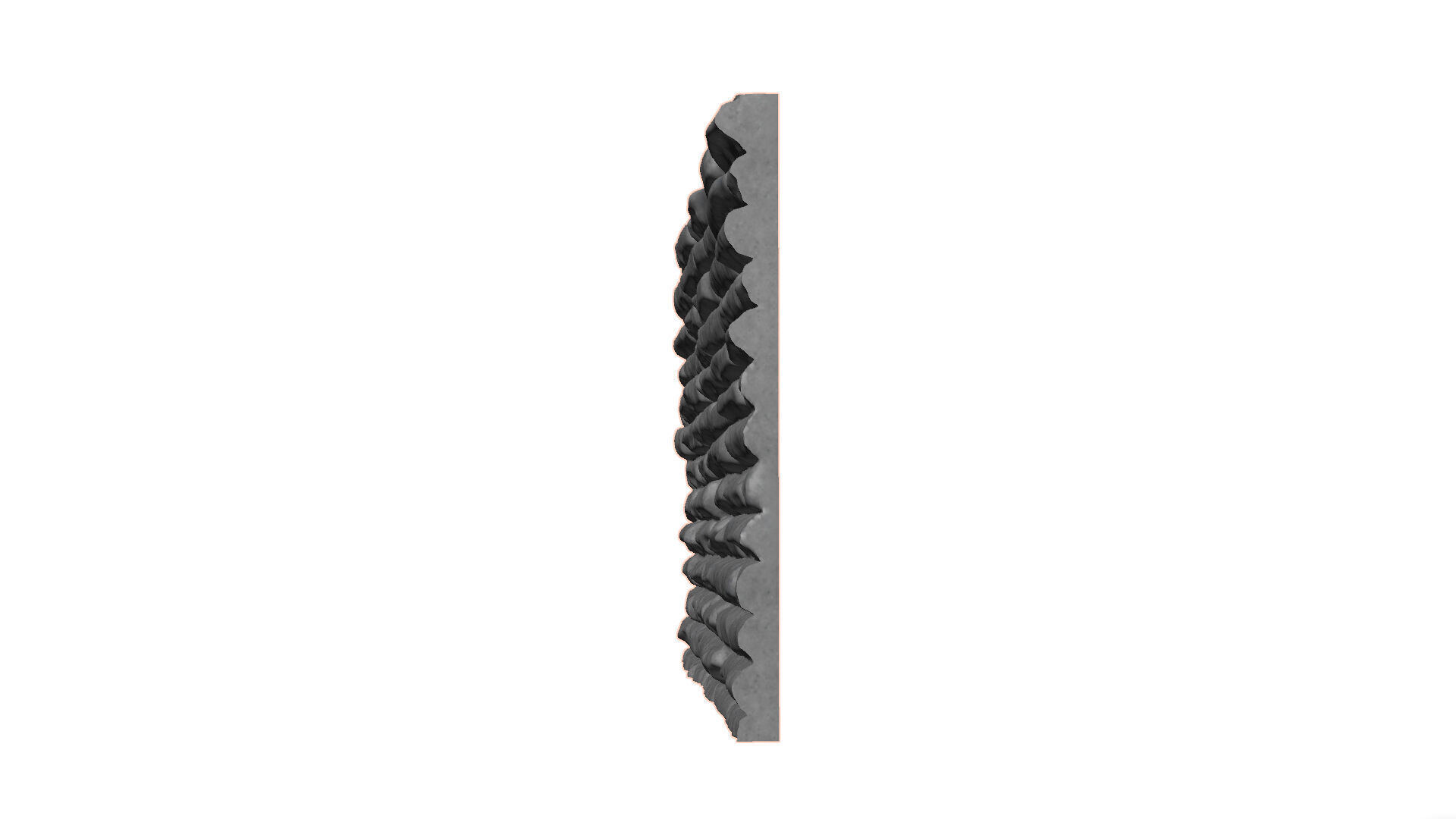 Stone wall 16 3D model_2