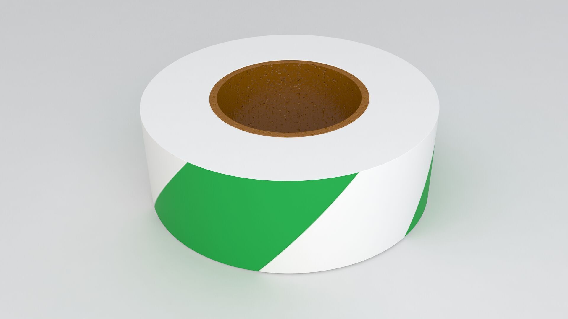 Green Barricade Tape 3D model_4