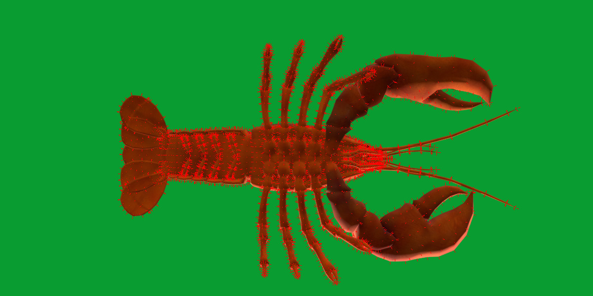 American Lobster Low-poly 3D model_19