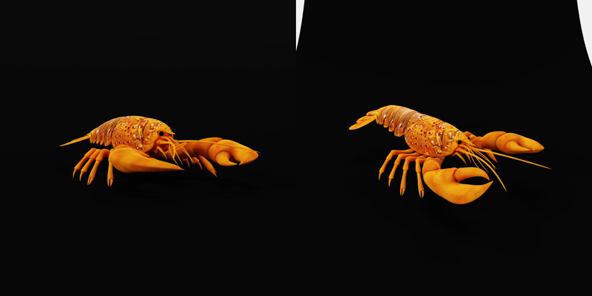 American Lobster Low-poly 3D model_27