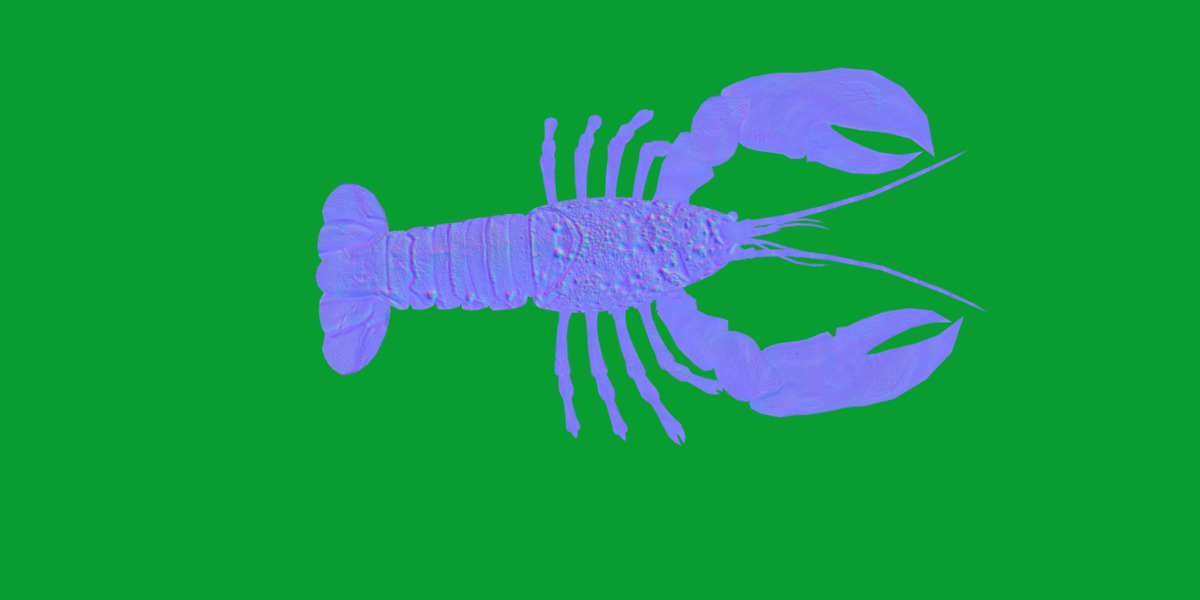 American Lobster Low-poly 3D model_6