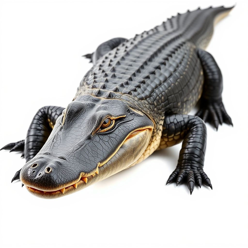 American Alligator D Model Pack with Detailed Textures Low-poly 3D model_4