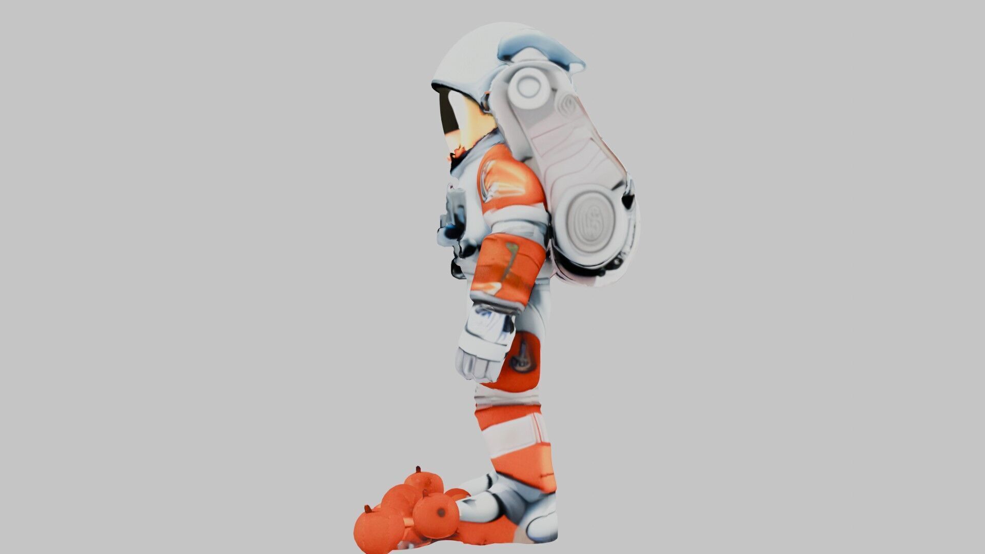 Detailed 3D Astronaut Model - Explore the Cosmos Low-poly 3D model_7