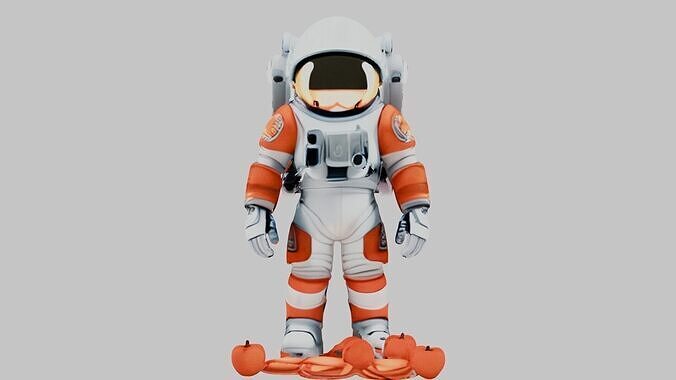 Detailed 3D Astronaut Model - Explore the Cosmos Low-poly 3D model